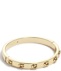 COACH Signature C Hinged Bangle Bracelet
