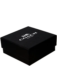COACH Signature C Hinged Two Tone Bangle Bracelet