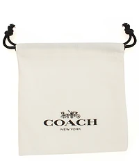COACH Signature C Large Hoop Earrings