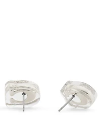 COACH Signature C Lucite Stud Earrings