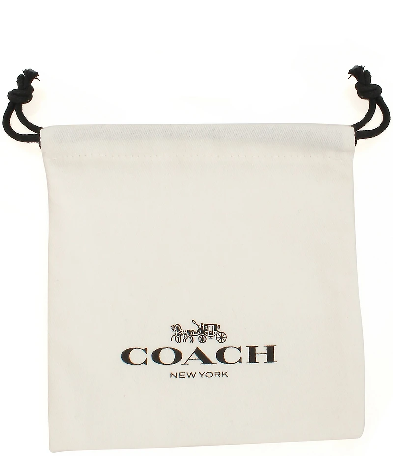 COACH Signature C Lucite Stud Earrings