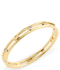 COACH Signature C Open Hinge Bangle Bracelet