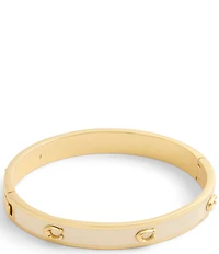 COACH Signature C Pegged Enamel Bangle Bracelet
