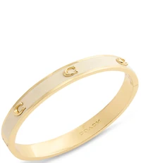 COACH Signature C Pegged Enamel Bangle Bracelet