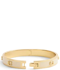 COACH Signature C Pegged Enamel Bangle Bracelet