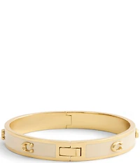 COACH Signature C Pegged Enamel Bangle Bracelet
