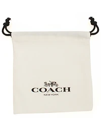 COACH Signature C Puffy Heart and Cat Pearl Mismatched Drop Earrings