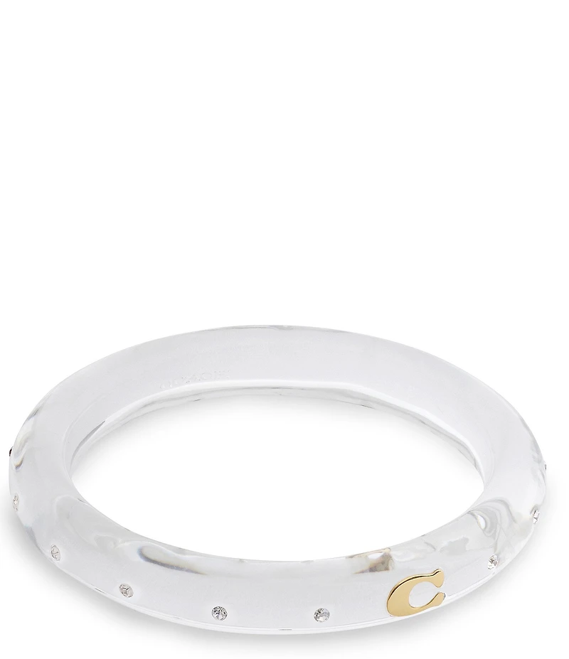 COACH Signature C Resin Bangle Bracelet