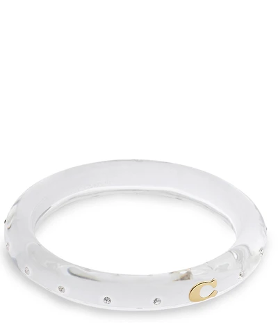 COACH Signature C Resin Bangle Bracelet