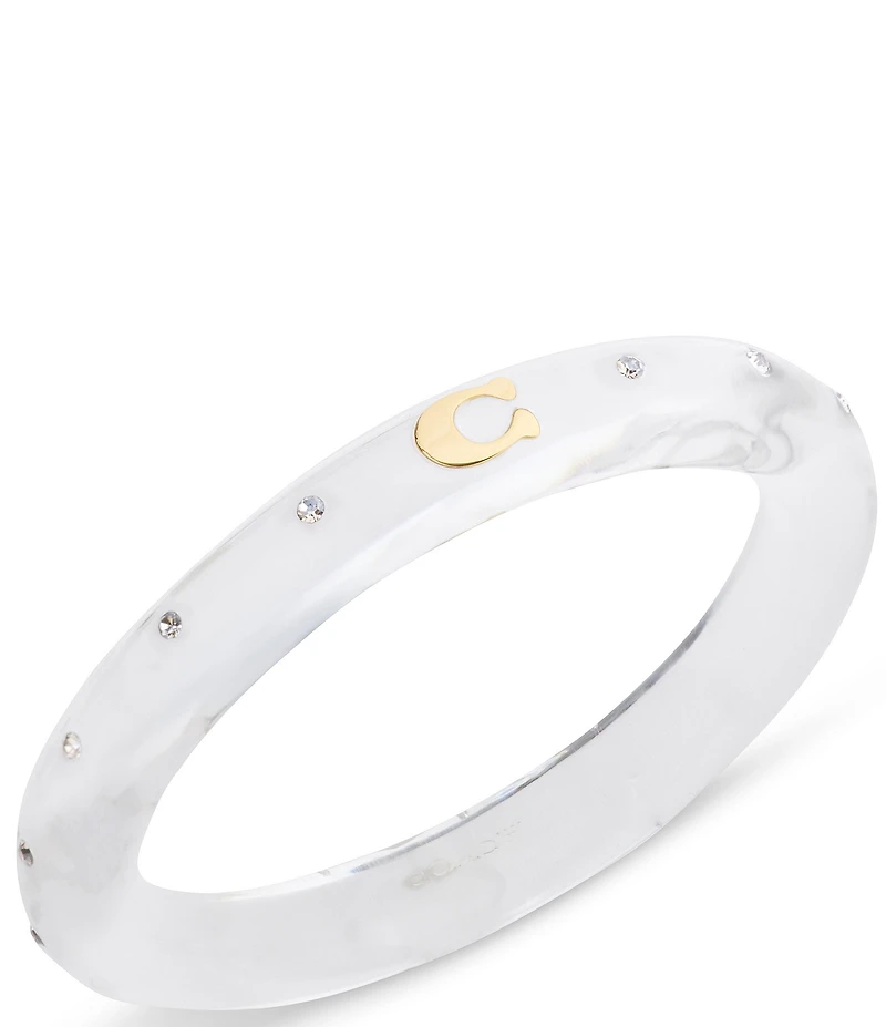 COACH Signature C Resin Bangle Bracelet