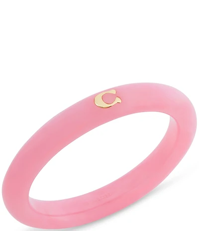 COACH Signature C Resin Bangle Bracelet