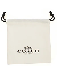COACH Signature C Resin Heart Short Pendant Necklace