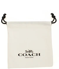 COACH Signature C Resin Heart Short Pendant Necklace