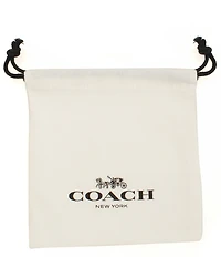 COACH Signature C Resin Heart Short Pendant Necklace