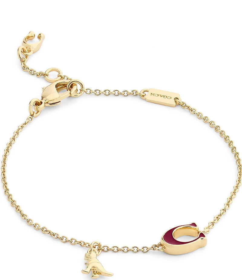 COACH Signature C Rexy Strand Line Bracelet