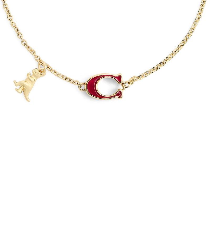 COACH Signature C Rexy Strand Line Bracelet