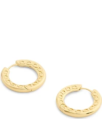 COACH Signature C Small Hoop Earrings