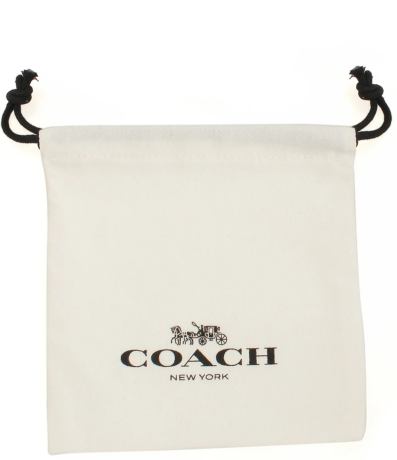 COACH Signature C Tea Rose Strand Line Bracelet