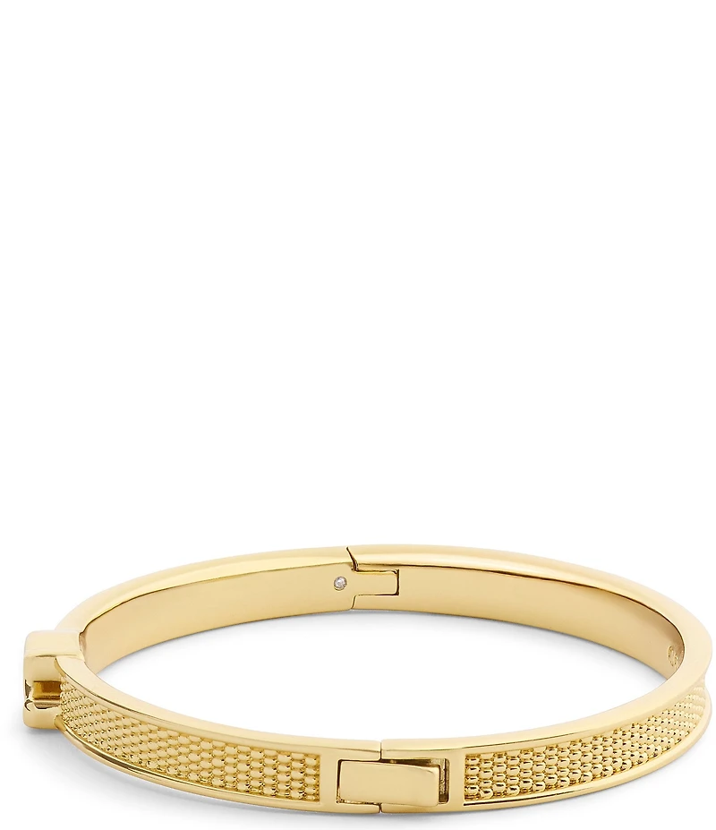 COACH Signature C Textured Bangle Bracelet