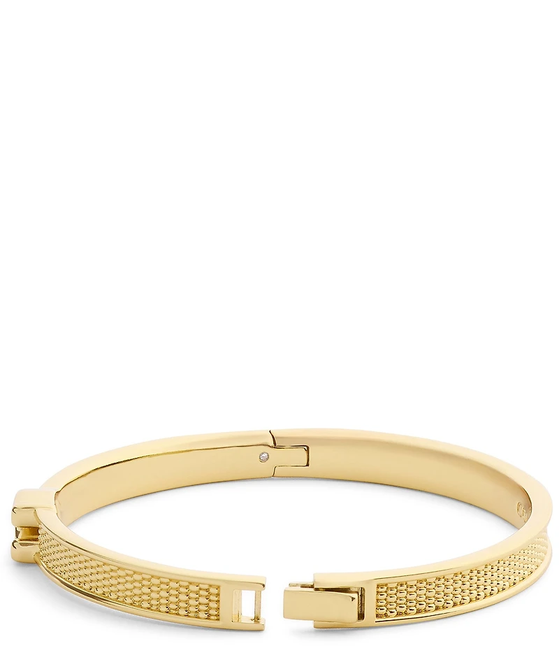 COACH Signature C Textured Bangle Bracelet
