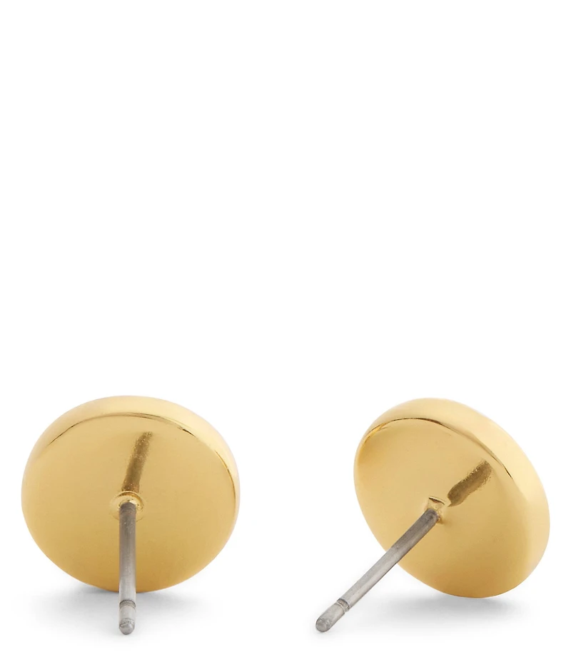 COACH Signature C Textured Coin Stud Earrings