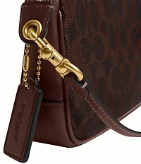 COACH Bleecker Plaza 18 Signature Canvas Shoulder Bag