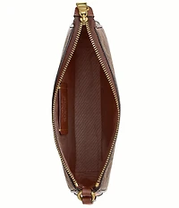 COACH Bleecker Plaza 18 Signature Canvas Shoulder Bag