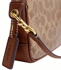 COACH Bleecker Plaza 18 Signature Canvas Shoulder Bag