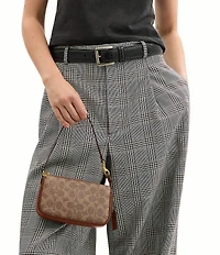 COACH Bleecker Plaza 18 Signature Canvas Shoulder Bag