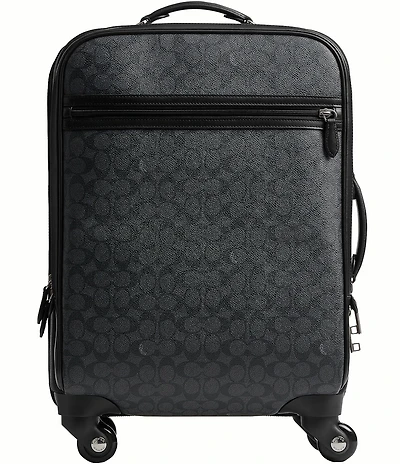 Coach Signature Canvas Cordura Wheeled Carry