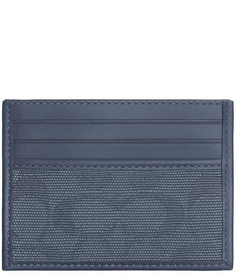 COACH Signature Canvas Jacquard/Refined Calfskin Leather Refined Card Case
