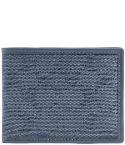 COACH Signature Canvas Jacquard Leather Slim Billfold Wallet