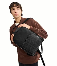 COACH Signature Canvas Wade Backpack