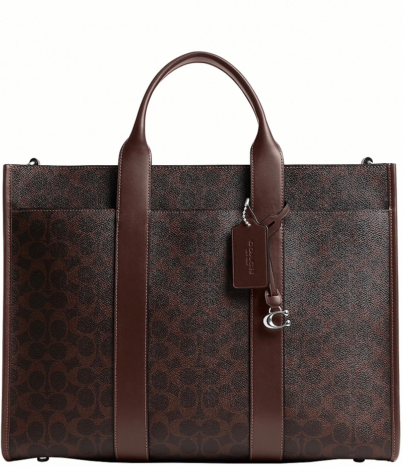 COACH Signature Canvas Wesley Tote Bag