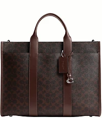 COACH Signature Canvas Wesley Tote Bag