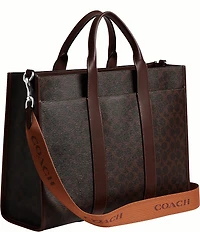 COACH Signature Canvas Wesley Tote Bag