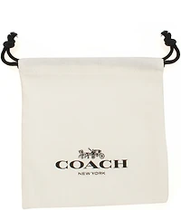 COACH Signature Carabiner Heart Link Line Bracelet