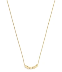 COACH Signature COACH Cube Collar Necklace