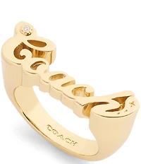 COACH Signature COACH Name Plate Band Ring