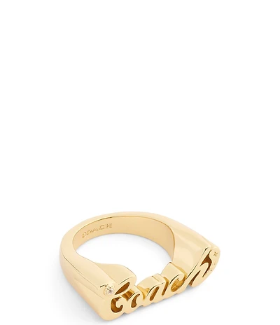 COACH Signature COACH Name Plate Band Ring