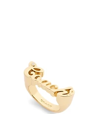 COACH Signature COACH Name Plate Band Ring