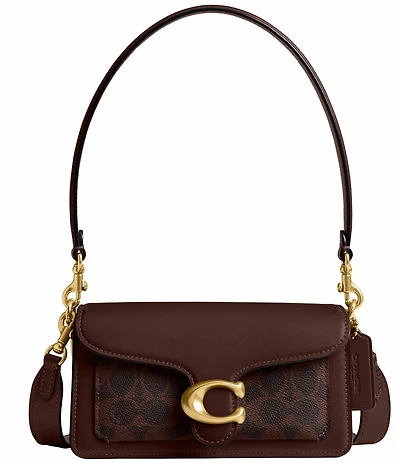 COACH Signature Coated Canvas Tabby 20 Shoulder Bag