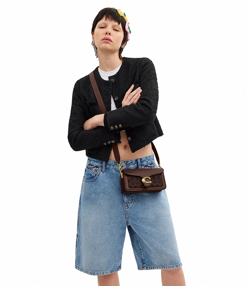 COACH Signature Coated Canvas Tabby 20 Shoulder Bag
