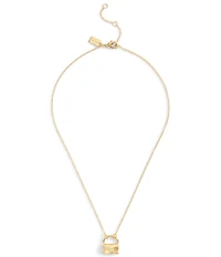 COACH Signature Handbag Short Pendant Necklace