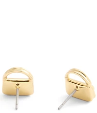 COACH Signature Handbag Stud Earrings