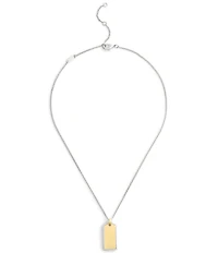 COACH Signature Hangtag Short Pendant Necklace