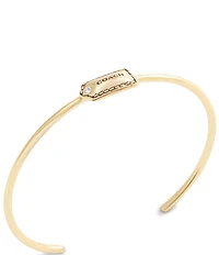 COACH Signature Hangtag Thin Cuff Bracelet