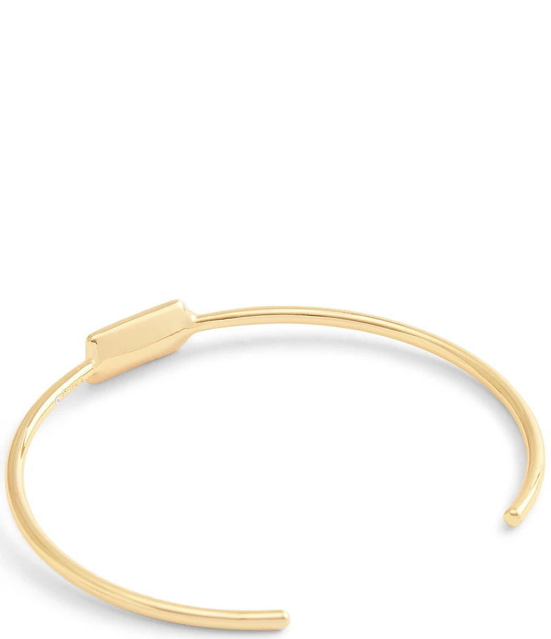 COACH Signature Hangtag Thin Cuff Bracelet