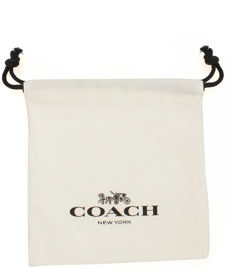 COACH Signature Hangtag Thin Cuff Bracelet