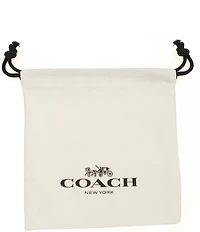 COACH Signature Hangtag Thin Cuff Bracelet